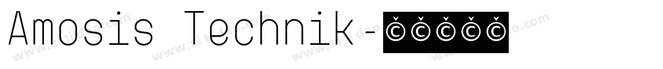 Amosis Technik字体转换